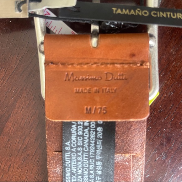 Massimo Dutti Leather Wide Women Belt Medium - Picture 4 of 9